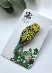 Budgie Brooch