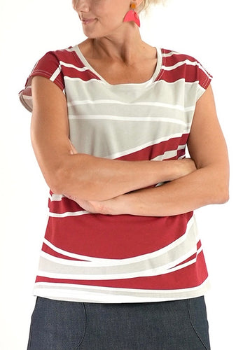 Bobby Top - Waves Red - Size XL/16