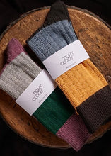 Load image into Gallery viewer, Chunky Rib, Stripe Merino Socks