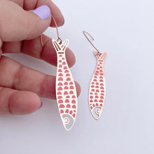 Load image into Gallery viewer, Fishy Dangles - Rose Gold/Pink