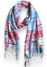Load image into Gallery viewer, Summer Scarf - Cats/Pink