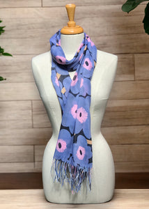 Summer Scarf - Poppy/Lavender