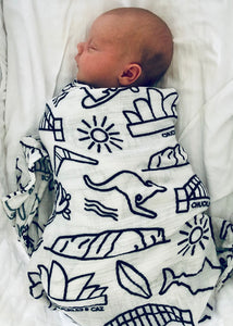 Australian Icon Muslin Swaddle