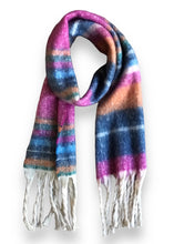 Load image into Gallery viewer, Winter Scarf - Magenta Stripe