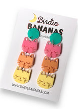 Load image into Gallery viewer, Rainbow Cat Earrings