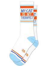 Load image into Gallery viewer, Gym Socks - My Cat Is My Therapist