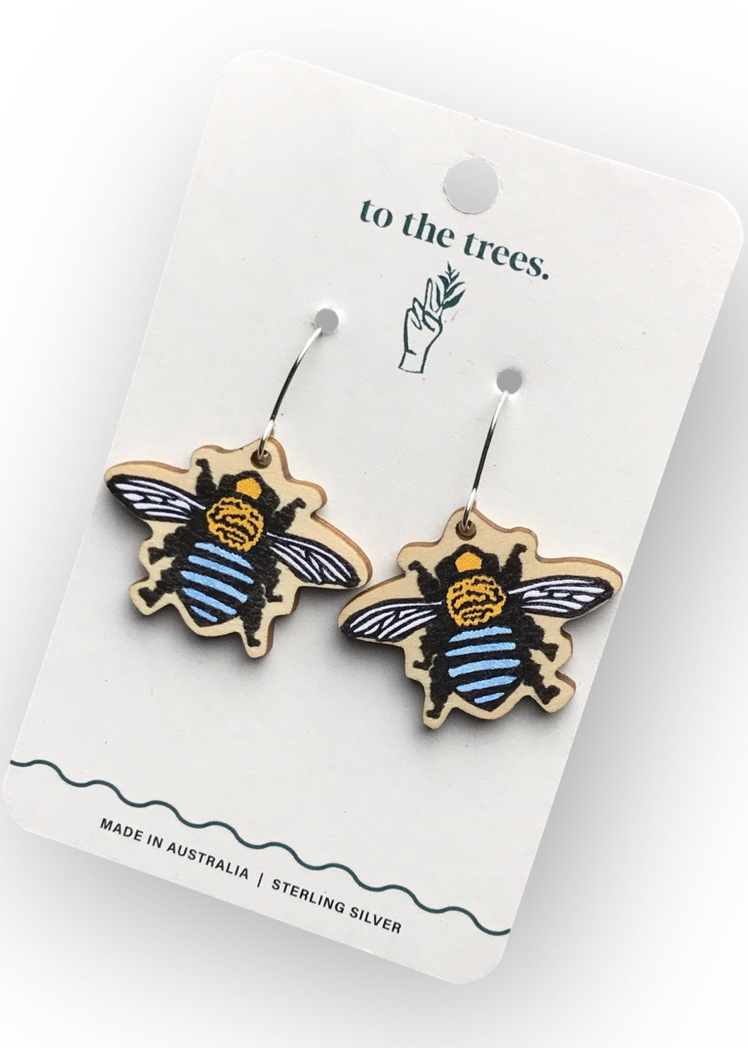 Blue Banded Bee Dangles