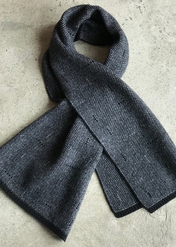 Cashmere/Merino Keyhole Scarf - Black