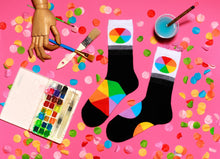 Load image into Gallery viewer, Men’s Crew Sock - Colour Wheel