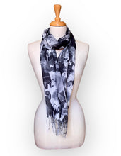 Load image into Gallery viewer, Summer Scarf - Dogs/Blk
