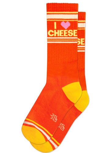 Gym Socks - I Love Cheese