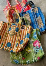 Load image into Gallery viewer, Quilted Tote Bag - Blue Tiger