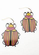 Load image into Gallery viewer, Beetle Earrings