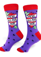 Load image into Gallery viewer, Socks - We’re All Mad Here