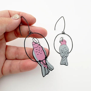 Pink Galah Dangles