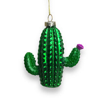 Load image into Gallery viewer, Glass Cactus - Christmas Decoration