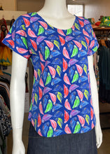Load image into Gallery viewer, Boxy tee - Budgies/Blue