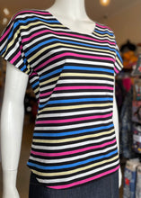 Load image into Gallery viewer, Boxy tee - Licorice Stripe