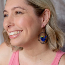 Load image into Gallery viewer, Christmas Splendid Wren Earrings