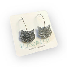 Load image into Gallery viewer, Cat hoop earrings - Asstd