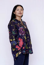 Load image into Gallery viewer, Anoushka Shirt - Bright Blooms, Navy