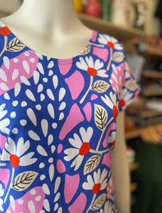 Boxy Tee - Daisy Blue