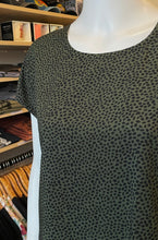 Load image into Gallery viewer, Boxy Top, Leopards Spot/Khaki