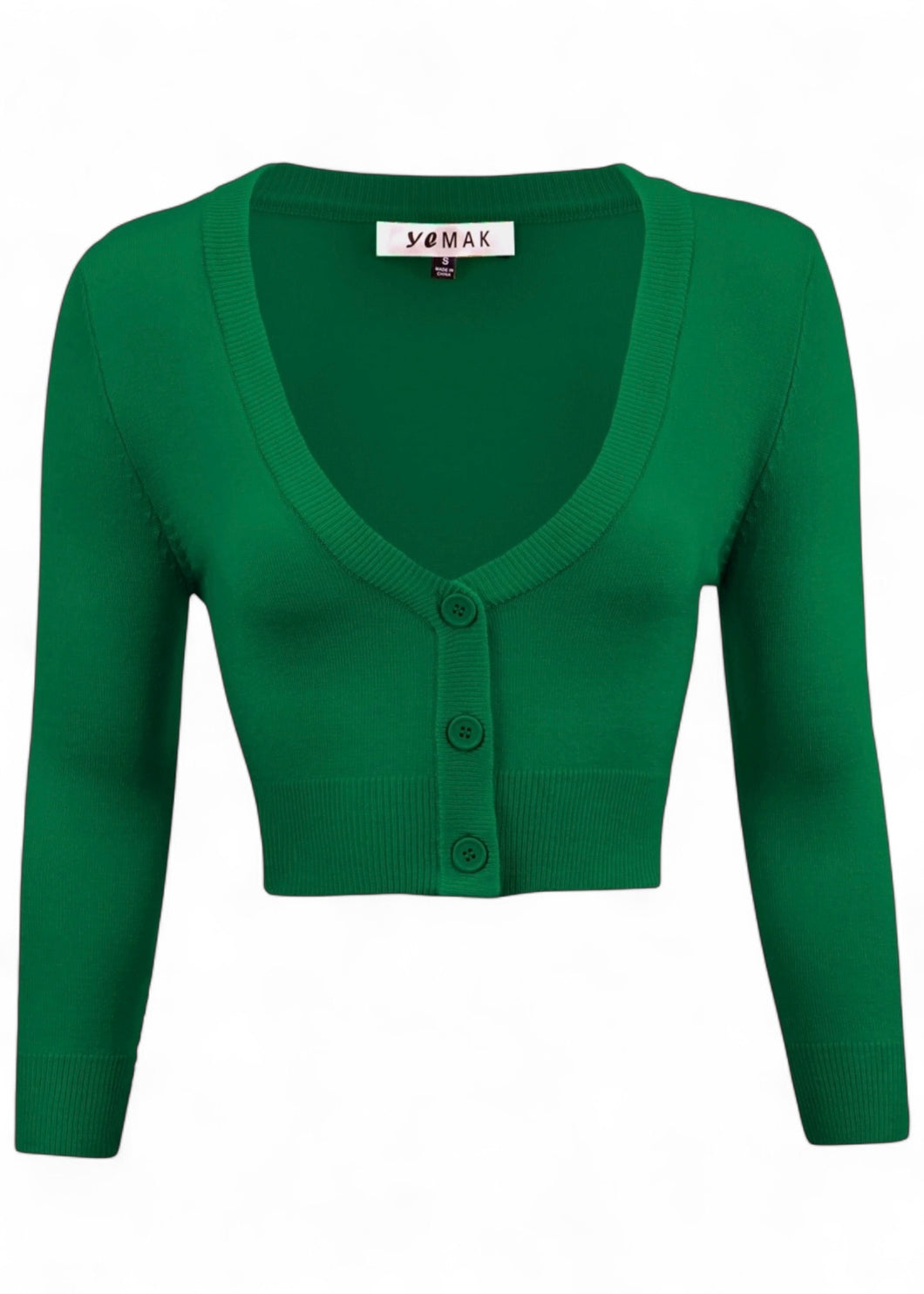 V-Neck Bolero Cardi - Kelly Green