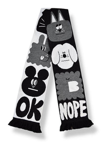Chit Chat Scarf - Black & White