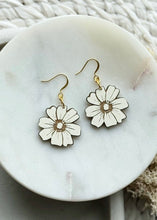 Load image into Gallery viewer, Prairie Bloom Earrings, Eggshell