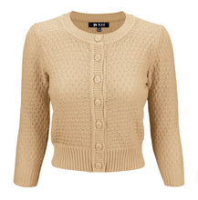Load image into Gallery viewer, 3/4 Sleeve Cardi - Taupe