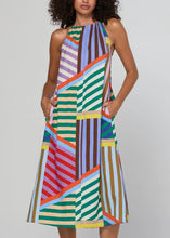 Load image into Gallery viewer, Aria Dress - Liquorice Stripe