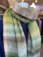 Load image into Gallery viewer, Winter Scarf - Big Check/Green