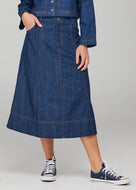 Fumiko Skirt - Dark Denim