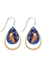 Load image into Gallery viewer, Kingfisher, Layered Outline Earrings