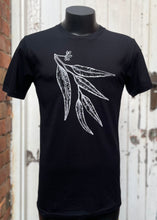 Load image into Gallery viewer, Mens Screen Print Tee - Gum Leaves/Black