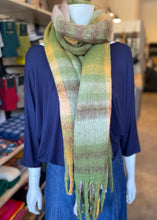 Load image into Gallery viewer, Winter Scarf - Big Check/Green