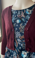 Load image into Gallery viewer, V-Neck Bolero Cardi - Port
