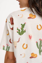 Load image into Gallery viewer, Kinsley, Relaxed Tee - Desert Cowgirl