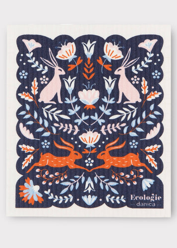 Re-useable Swedish Dishcloth, Rabbit