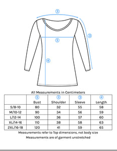 V- Neck L\S Top - Maroon