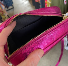 Load image into Gallery viewer, Crossbody Bag - Metallic Pink