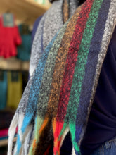 Load image into Gallery viewer, Winter Scarf - Stripe/Rainbow/Blk
