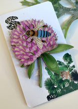 Load image into Gallery viewer, Blue Banded Bee Brooch