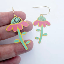 Load image into Gallery viewer, Echinacea Earrings - Spring