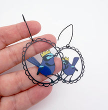 Load image into Gallery viewer, Christmas Splendid Wren Earrings