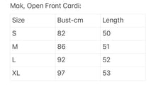 Load image into Gallery viewer, Open Front Cardi - Red