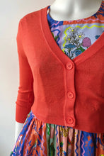 Load image into Gallery viewer, V-Neck Bolero Cardi - Fiesta Orange