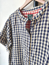 Load image into Gallery viewer, Josie Shirt - Navy Spliced Seersucker