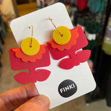 Load image into Gallery viewer, Retro Flower Dangles